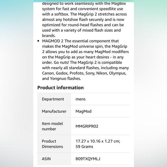 Camera Accessory- Mag Grip 2 by Mag Mod - Picture 9 of 10